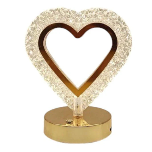 LED Crystal Lamp with 3 Golden Colors