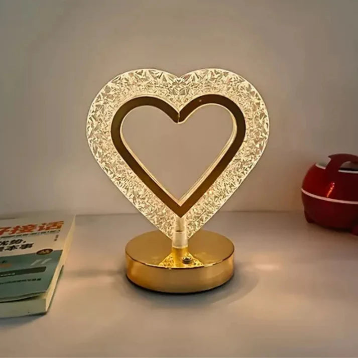 LED Crystal Lamp with 3 Golden Colors