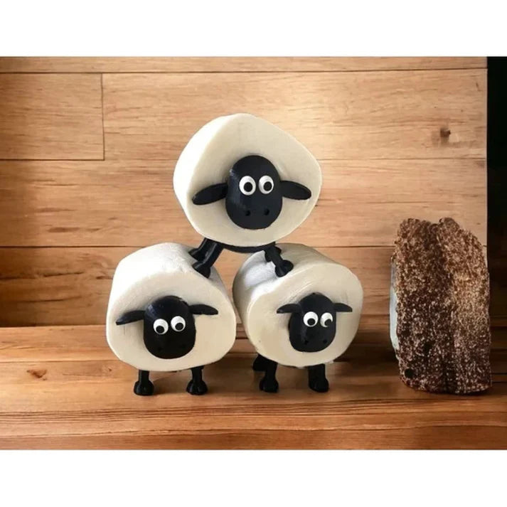 3-Unit Kit - Sheep Toilet Paper Holder